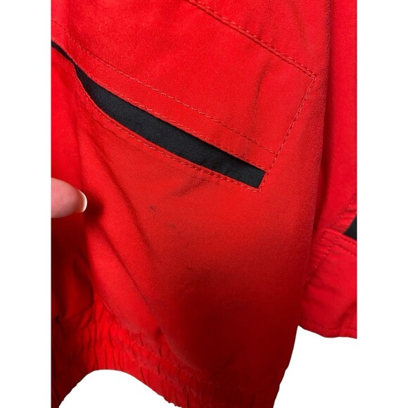 Vintage Schöffel Snow Powder Gore-Tex Hooded Ski Jacket Men's 40/L Red Blue READ - Picture 8 of 13